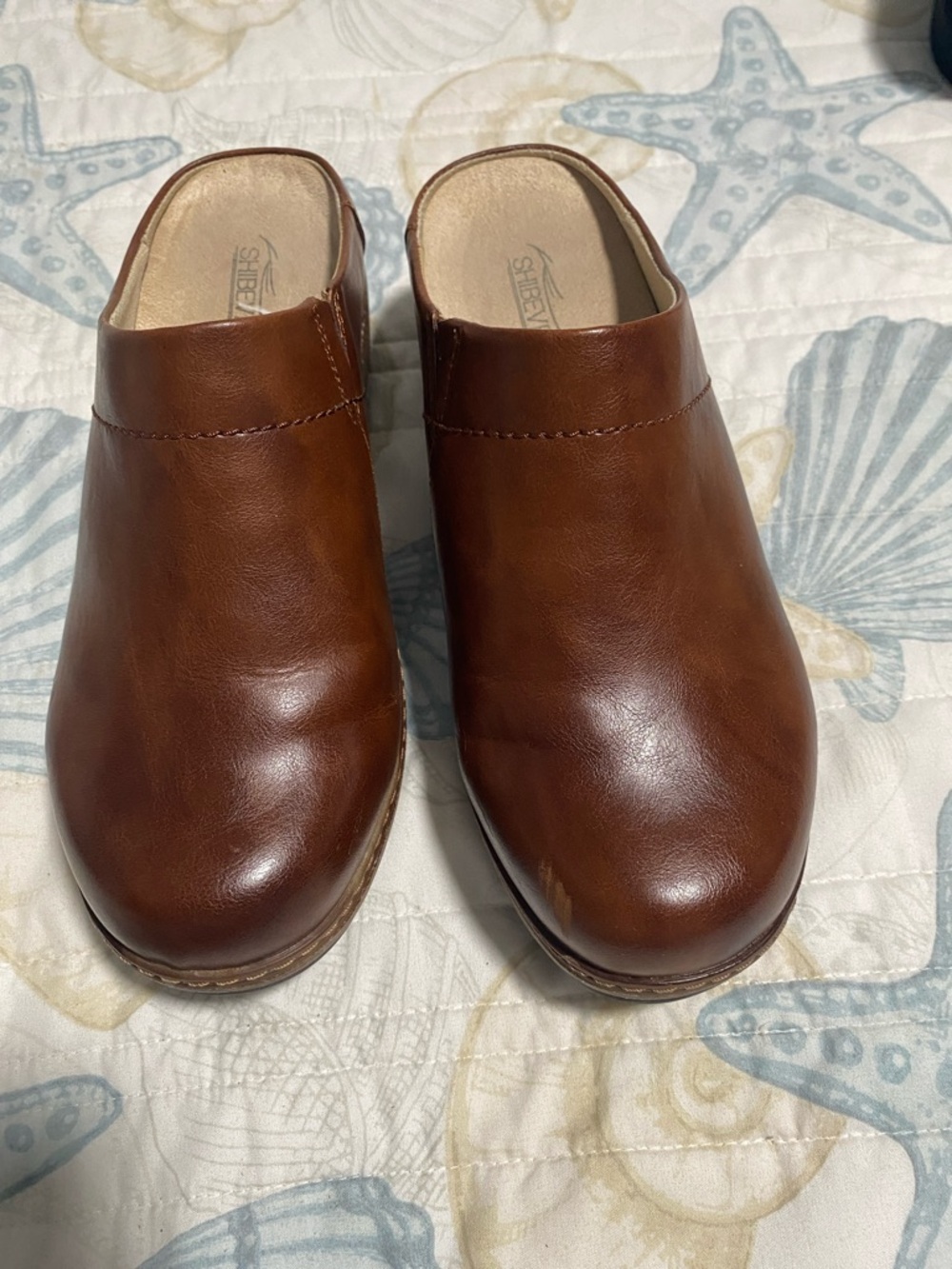 Men's Brown Leather Slip-On Clogs — Comfortable Everyday Loafers